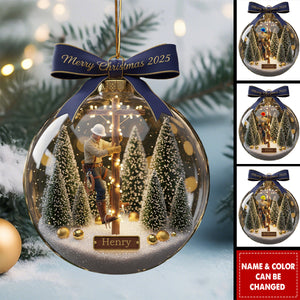 Honoring the Lineman Christmas Ornament Personalized Gifts For Lineman