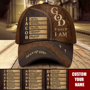 God Say I Am Man Of God - Personalized Classic Cap