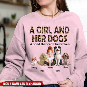Unbreakable Bond With My Dogs - Personalized Sweatshirt