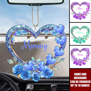 Grandma's Mom's Sweethearts - Personalized Custom Acrylic Ornament