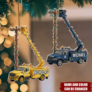 Keep The Lights On - Personalized Christmas Acrylic Ornament