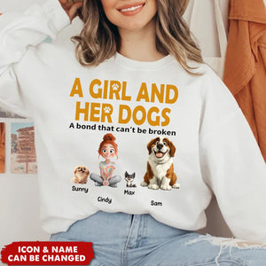 Unbreakable Bond With My Dogs - Personalized Sweatshirt