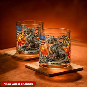 Cool Dragon - Personalized Dragon Whiskey Glass