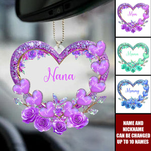 Grandma's Mom's Sweethearts - Personalized Custom Acrylic Ornament