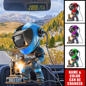 Working Welder Personalized Ornament, Gift For Welder