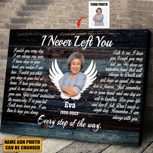 Personalized Canvas Prints, Custom Photo, Memorial Gifts - Angel Wings I Never Left You