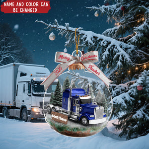 Truck Driver - Personalized Christmas Acrylic Ornament