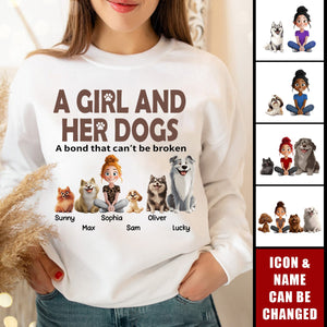 Unbreakable Bond With My Dogs - Personalized Sweatshirt