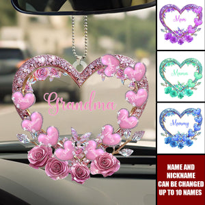 Grandma's Mom's Sweethearts - Personalized Custom Acrylic Ornament