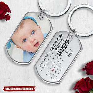Custom Photo My Mom Is The Best - Family Personalized Custom Keychain - Mother's Day, Baby Shower Gift, Gift For First Mom