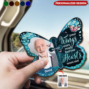 Your Wings Were Ready - Personalized Car Visor Clip