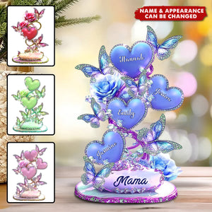 My Sweethearts - Personalized Custom Shaped Acrylic Plaque, Gift For Mom, Grandma