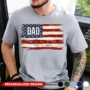 Proud To Be American - Family Personalized Unisex T-shirt, Premium T-shirt - Gift For Dad, Grandpa
