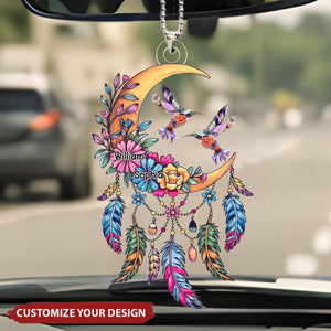 Hummingbird God Made Her An Angel - Personalized Acrylic Ornament