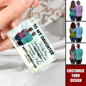 To My Daughter From Mom Happy Mother's Day - Personalized Acrylic Keychain
