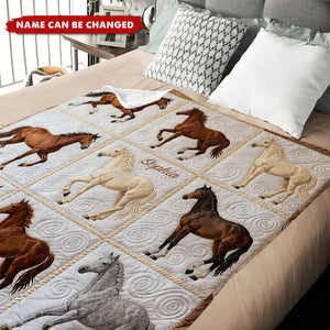 Love Horses - Personalized Horse Blanket