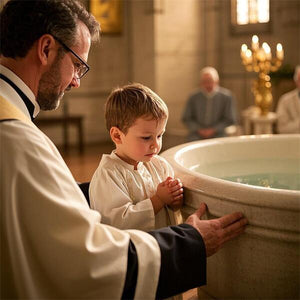First Holy Communion - American Flag Cross Beads Bracelet