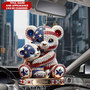 We Love You - Personalized Acrylic Ornament, Car Hanger, Gift For Mom, Grandma