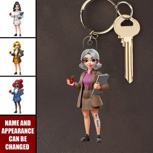 My Classroom You Belong Here - Personalized Teacher Keychain