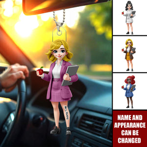 My Classroom You Belong Here - Personalized Acrylic Ornament, Car Hanger