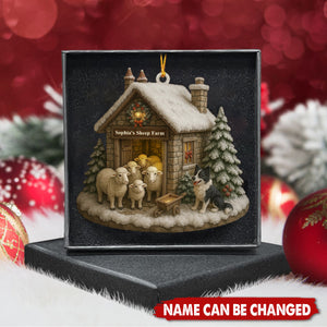 Celebrate The Season With Warmth From The Farm - Personalized Wooden Ornament