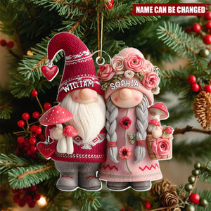 Growing Old Together - Personalized Christmas Acrylic Ornament
