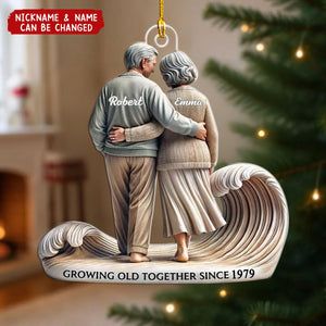Going Old Together - Personalized Christmas Acrylic Ornament
