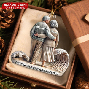 Going Old Together - Personalized Christmas Acrylic Ornament