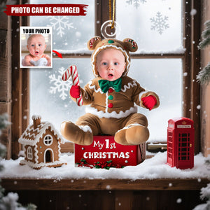 Ginger Baby Christmas - Personalized Christmas Acrylic Ornament