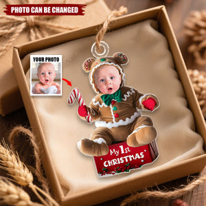Ginger Baby Christmas - Personalized Christmas Acrylic Ornament