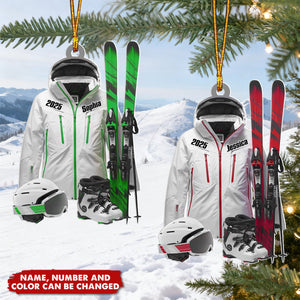 Ski Gear - Personalized Christmas Acrylic Ornament