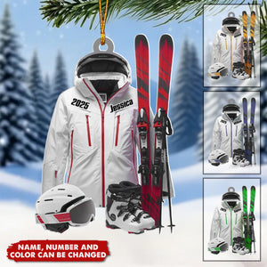 Ski Gear - Personalized Christmas Acrylic Ornament