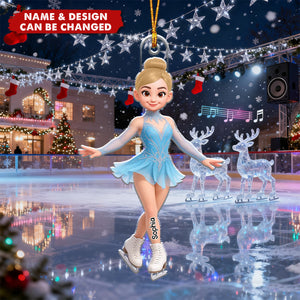 Figure Skating - Personalized Christmas Acrylic Ornament