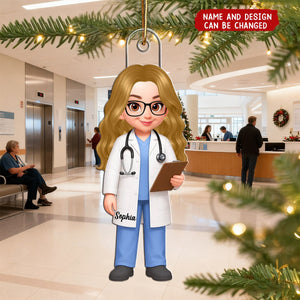 Doctor 3D Effect - Personalized Christmas Acrylic Ornament