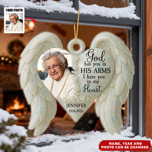 God Has You In His Arm - Personalized Acrylic Custom Shape Ornament