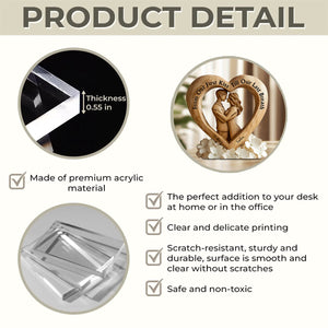 From Our First Kiss Till Our Last Breath - Personalized Couple Custom Shaped Acrylic Plaque