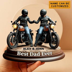 Old Biker Dad - Personalized Biker Acrylic Plaque