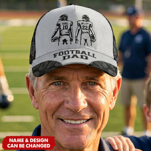 Father's Day Gifts, Football Dad, Grandpa - Personalized Cap