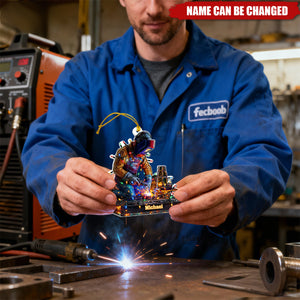 Proud Welder - Personalized Welder Ornament
