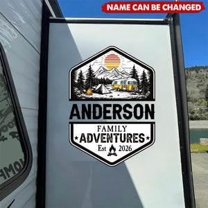 Family Adventures - Personalized RV Decal