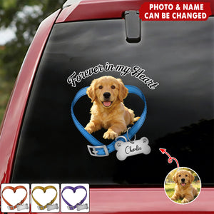 Custom Photo Forever In My Heart Memorial Car Window Decal Sticker