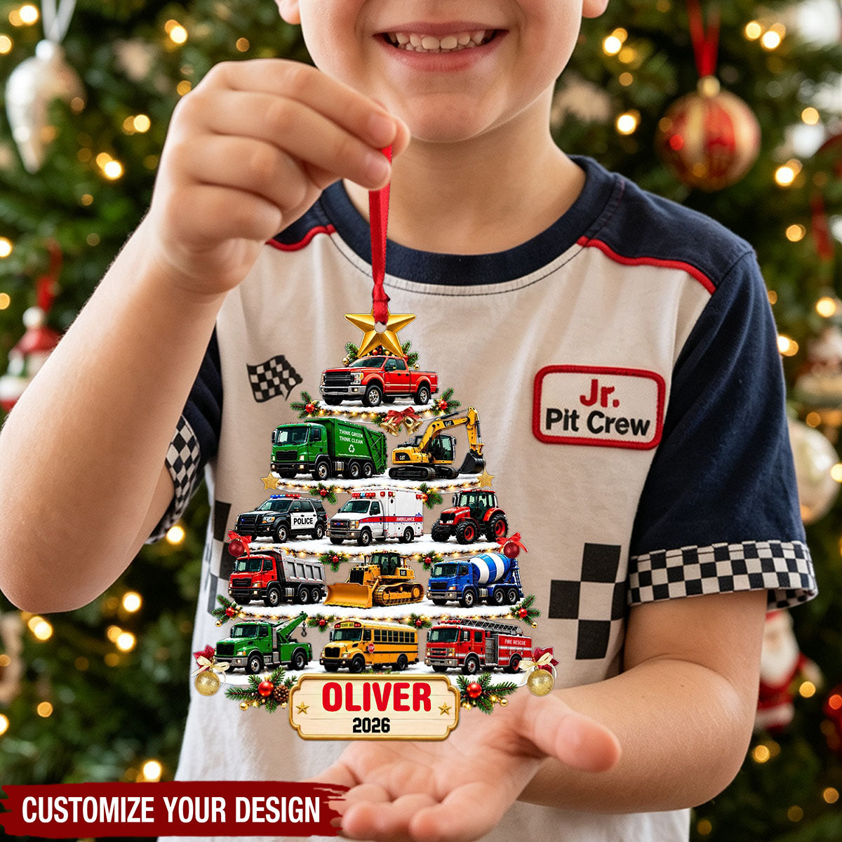 Custom Vehicle Christmas Tree Ornament - Personalized Truck Car Gift