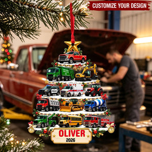 Custom Vehicle Christmas Tree Ornament - Personalized Truck Car Gift