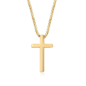 Personalized Cross Necklace Custom Engraved Pendant With Chain