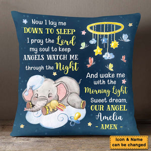 Gift For Baby Prayer Now I Lay Me Down To Sleep Pillow