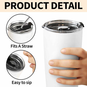 Custom Tumbler - Personalized Father's Day Birthday Gifts For Dad, Grandpa - Best Dad Ever Daily