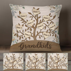 Personalized Mom Grandma Family Tree Pillowcase