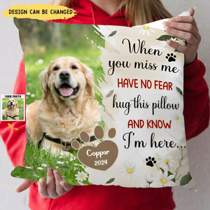 Custom Pet Pillow Personalized Throw Pillow With Your Pet’s Paw Print