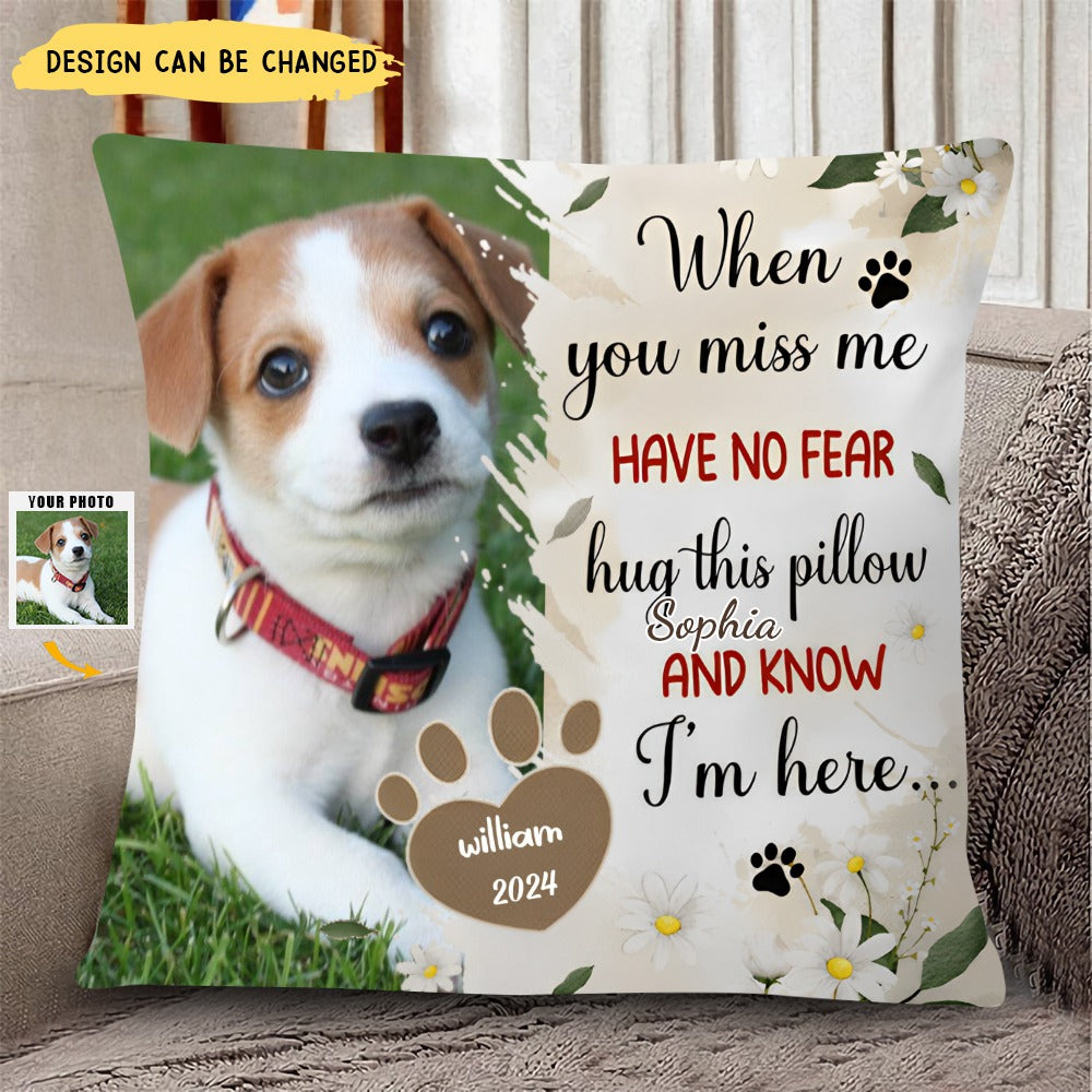 Custom Pet Pillow Personalized Throw Pillow With Your Pet’s Paw Print