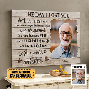 The Day I Lost You - Upload Image, Personalized Horizontal Poster